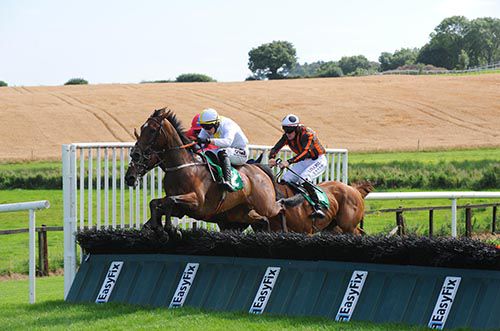 Mountain Kingdom leads Simiel over the last in Downpatrick
