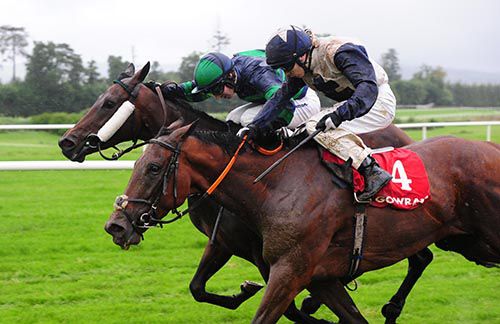 Duchess Andorra (far side) and Colin Keane beat Laganore