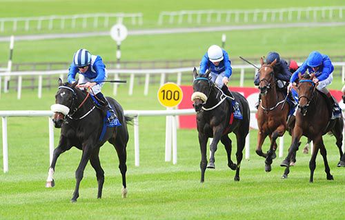 Aneen pictured on her way to victory at the Curragh last October
