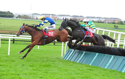 All The Answers and Barry Geraghty coming to get the better of Fluspar and Danny Mullins