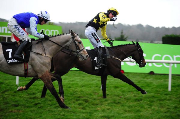 Bacardys (Patrick Mullins) beating stablemate Bunk Off Early