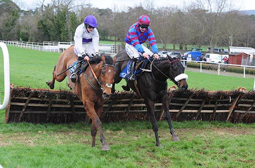 For Carmel (Rachael Blackmore) and Returntovendor (Ian McCarthy, winner, right) battle it  out
