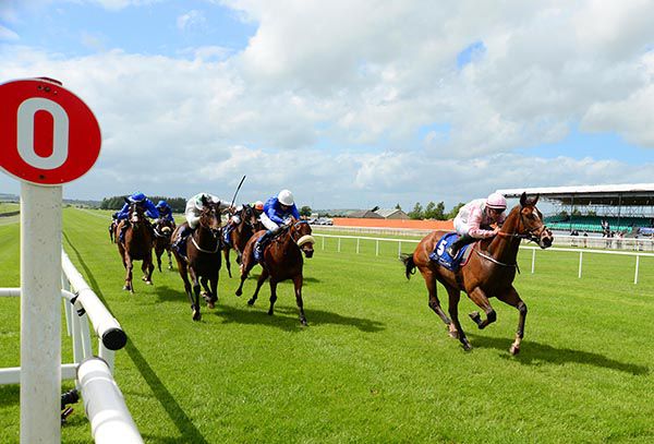 Silverkode and Gary Carroll winning at the Curragh