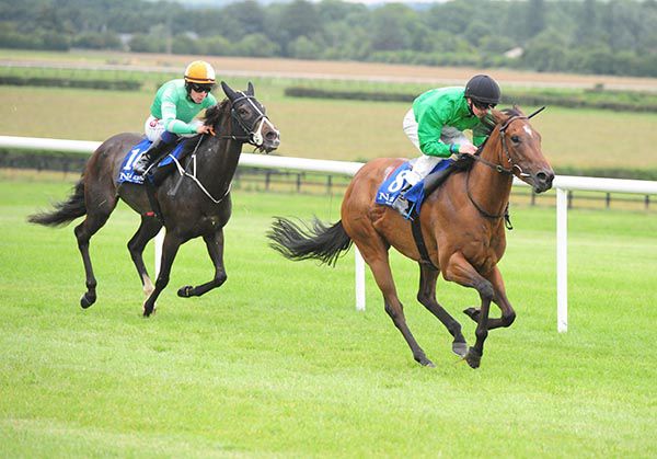 Polly Douglas and Andrew Breslin lead home Aspen Belle and Leigh Roche