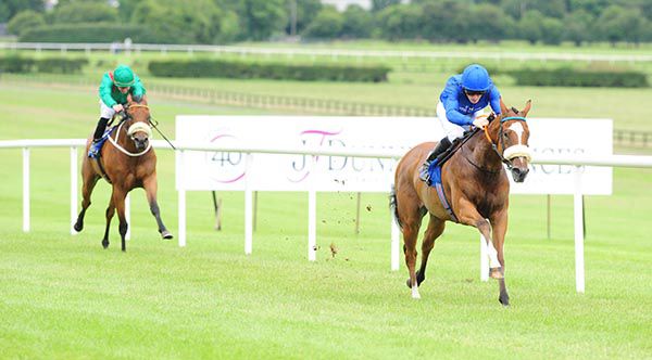 Belle Boyd pictured on her way to victory at Naas
