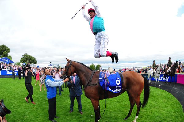 Frankie Dettori and Enable at the Curragh