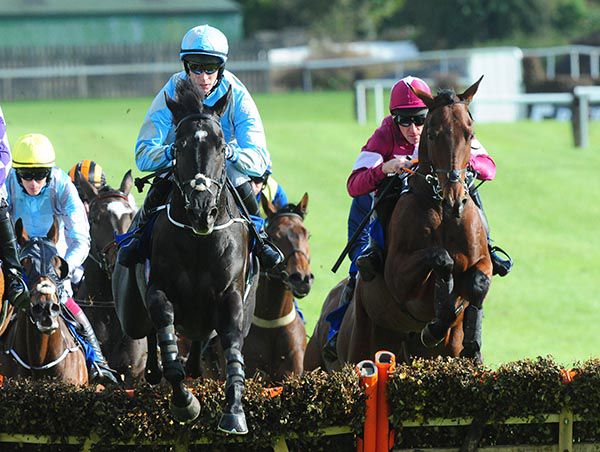 Apparition (J J Slevin) in winning action at Thurles