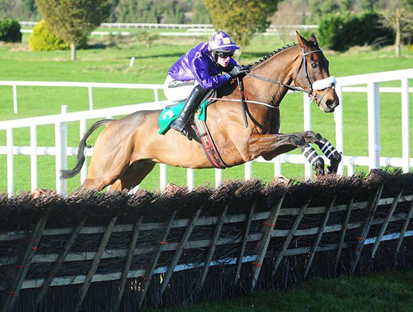 Icantsay and Danny Mullins on their way to victory at Navan 