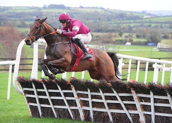 Mitchouka and Davy Russell on their way to victory