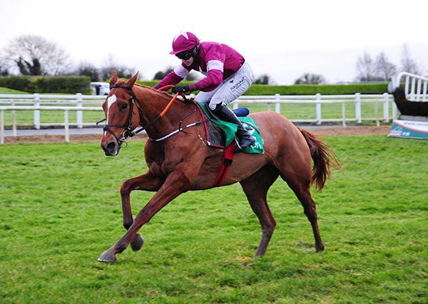 Rapid Escape and Lisa O'Neill pictured on their way to victory