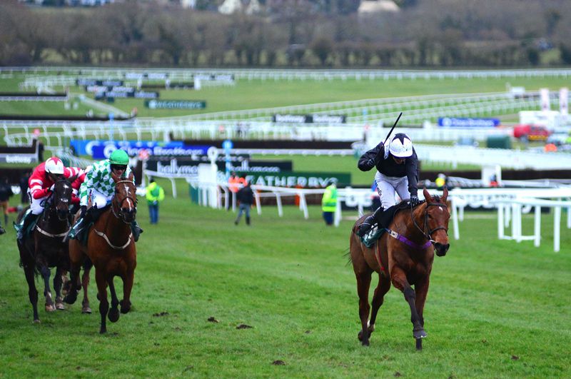 Relegate and Katie Walsh (right) win the Champion Bumper at Cheltenham in 2018