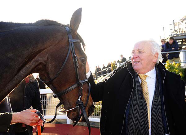 Eddies Miracle and owner Ray Nicholas after their win 