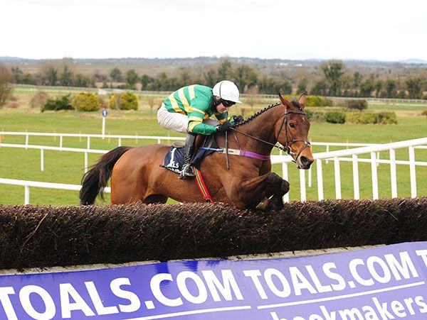 Great Field (Jody McGarvey) winning the Toals.com Bookmakers Webster Cup Chase at Navan