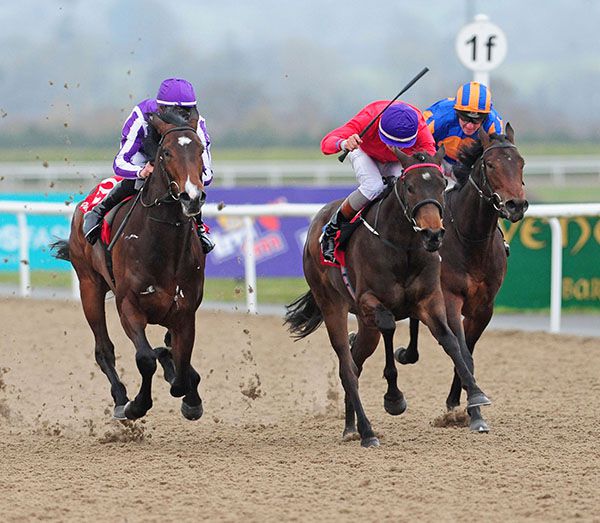Skitter Scatter and Ronan Whelan (centre) beat Sergei Prokofiev (left) and The Irish Rover (right) 