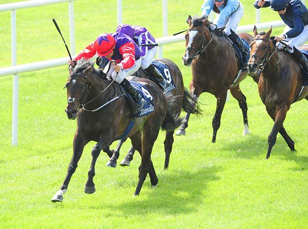 Romanised strikes the front in the 2,000 Guineas