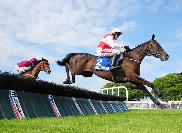 Awayinthewest and Barry Geraghty pictured on their way to victory