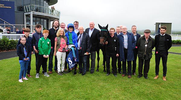 Connections of Lethal Promise - Willie McCreery, Billy Lee & members of the Irish National Stud Breeding & Racing Club