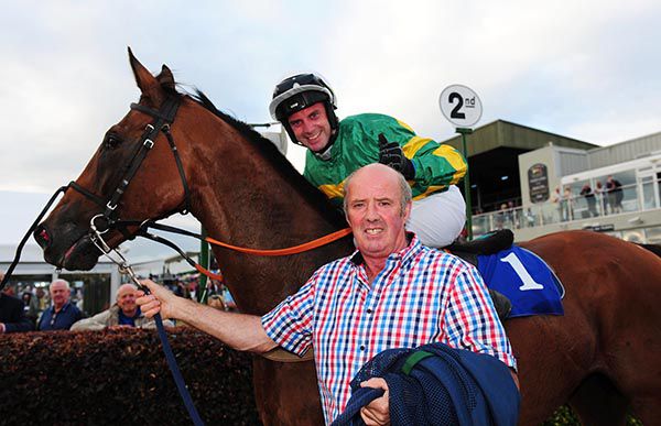 Happy connections of Pass The Ball; Niall 'Slippers' Madden and his father Niall 'Boots'