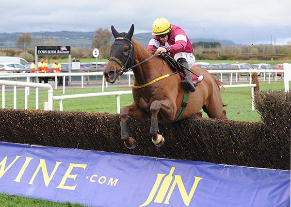 Road To Respect clears the last under Sean Flanagan
