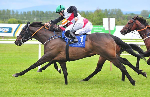 Hit The Silk is ridden out by Wayne Lordan to beat Improving (inside)