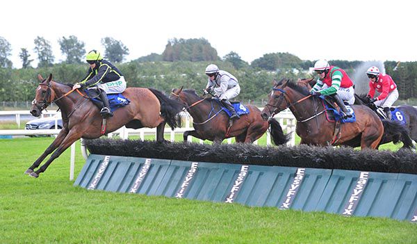 AYR OF ELEGANCE ( left) and Rachael Blackmore win at Limerick