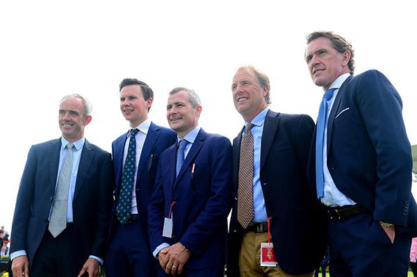 Pat Smullen (centre) pictured at the launch of the race 