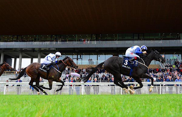 Buffer Zone (Colin Keane) winning at the Curragh