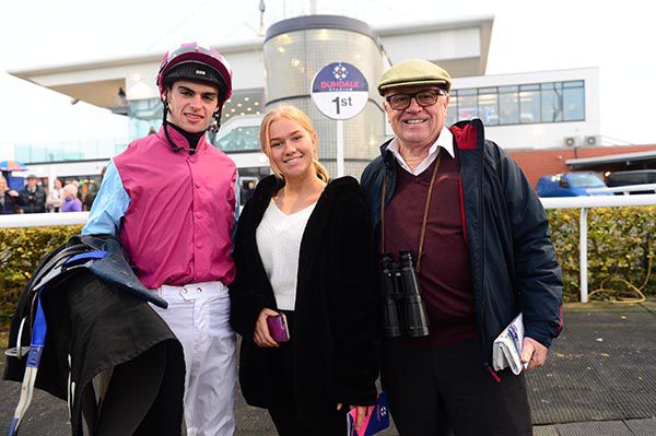 Peter Savill and his daughter Jessica pictured with Donnacha O'Brien