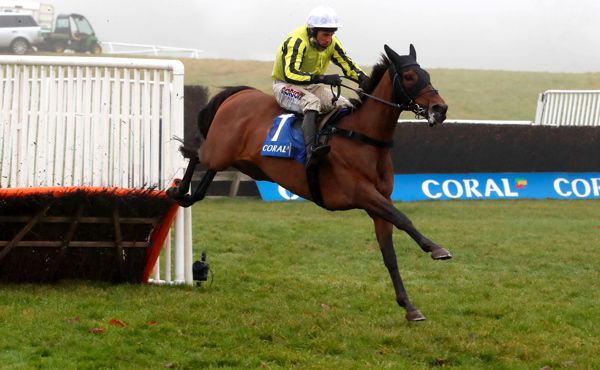 Allmankind winning the Finale Hurdle at Chepstow in December