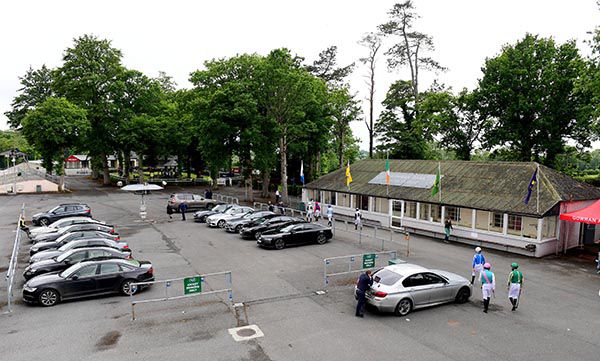 The betting ring at Gowran Park is now a jockeys' car park