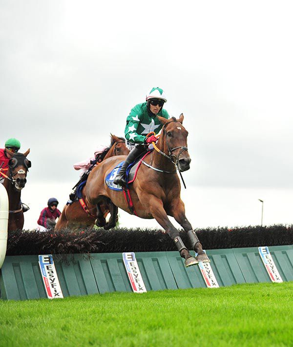 Uncle Henry and Keith Donoghue jump the last 
