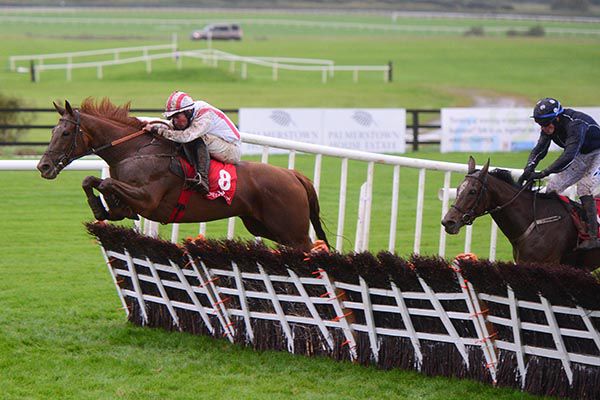 Simon riding Gotthenod to victory at Punchestown last month