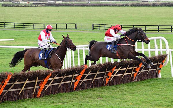 Free Thought and Danny Mullins lead eventual third  Ensel Du Perche over the last