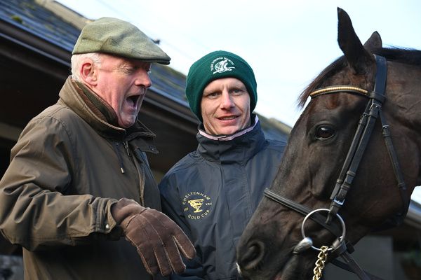 Willie Mullins with Galopin Des Champs and Paul Townend 