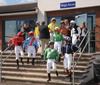 Jockeys leaving the weighroom at Down Royal 19-06-10