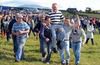 Owner and trainer of Your Ma, Gary Boyle is carried shoulder high by delighted supporters.