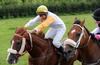Paul Lecky (yellow & white) doubles up aboard Torres just getting the better of Megan Carberry on Carlos Santana.