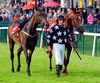 Barry Cash returns with his mount Western Star (right) & the aptly named Found It (left) after the beginners chase at Killarney on Wednesday. 18-07-12