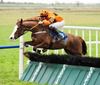The Tom Gibney trained Balnagon Boy clears the last on his way to a surprise win at Fairyhouse on Tuesday under Adrian Heskin. 05-02-13