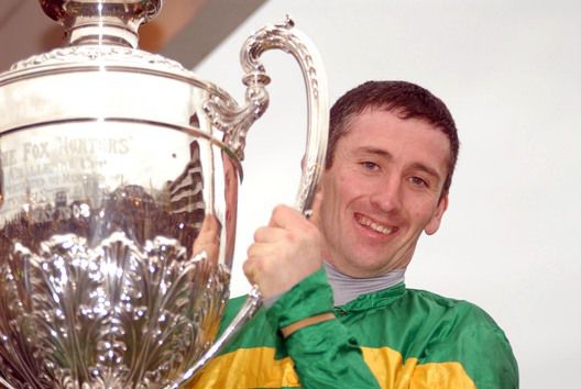 John Thomas McNamara after winning the   Foxhunters Chase at Cheltenham in 2007