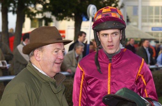 Beef Or Salmon trainer Michael Hourigan with Andy McNamara