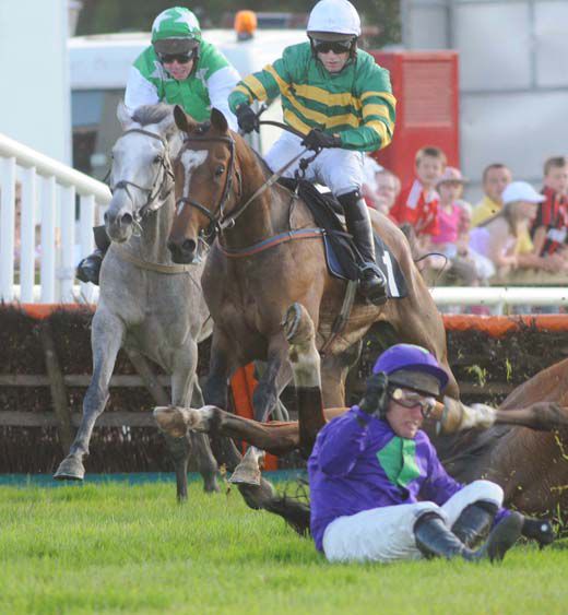 GALLERY MAN  Andrew Lynch (grey)  take advantage of the Fall of ON MY OWN  Robert Power