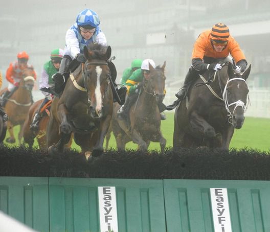 Berties Dream (left) on his way to victory