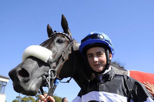 Diva Dolce and Darren Egan after winning for trainer Kevin Prendergast 
