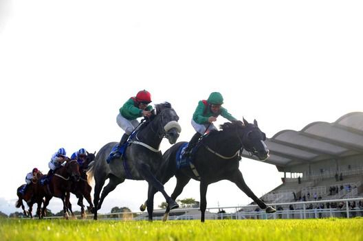 Adjaliya and Mick Kinane right wins from Shalambar and Shane Foley for trainer John Oxx 