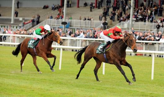 Lucky General and Richard Hughes wins The Goffs Million Sprint from Full Mandate for trainer Richard Hannon 