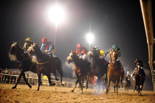 Mid Mon Lady and Daryl Byrne (extreme left)  pictured winning at Dundalk last October