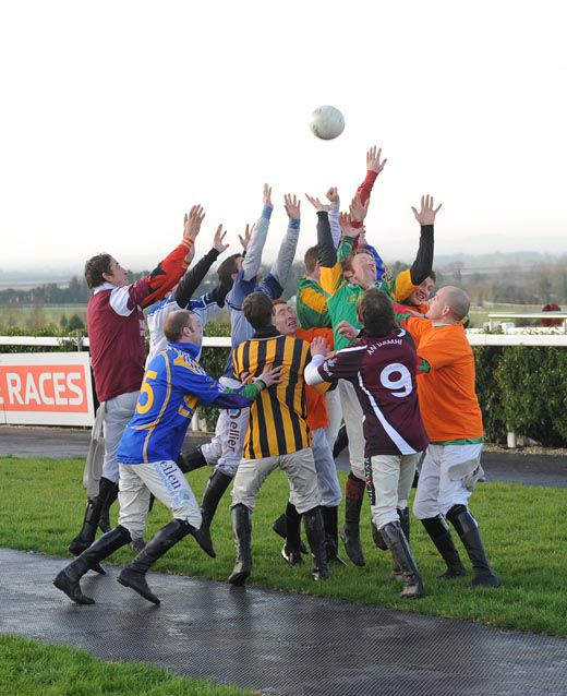 The Charity Hurling Match for jump jockeys  has a change of venue