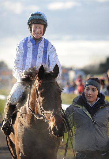 The Hard Hat & Mikey Fogarty after   winning at Down Royal in '09.