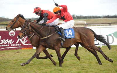 Mark O'Hare and Sydney Des Pictons (near)  go on to beat Samain by a neck